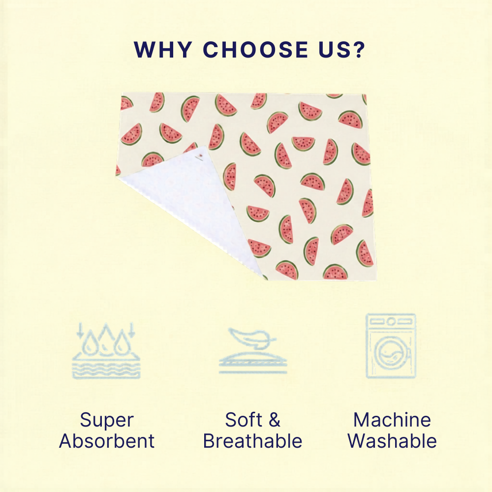 Watermelon Print Crib Sheet