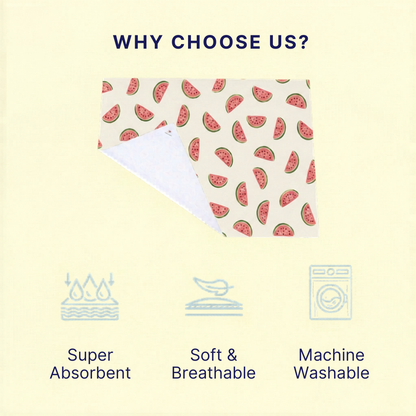 Watermelon Print Crib Sheet