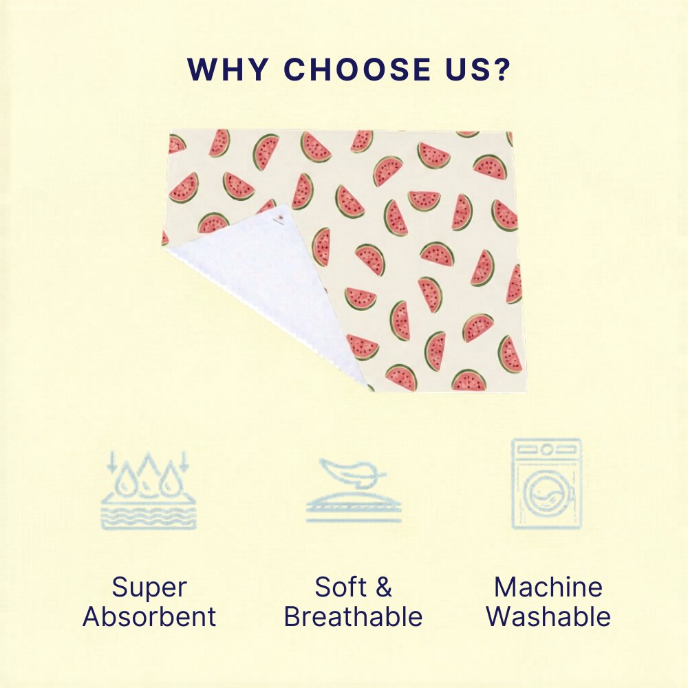Watermelon Print Crib Sheet