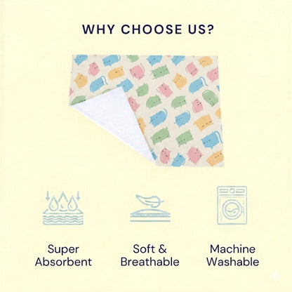 Cat Print Crib Sheet