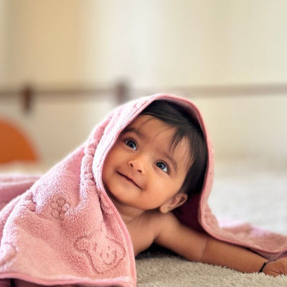 Baby Pink Teddy Towel