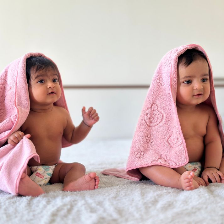 Baby Pink Teddy Towel