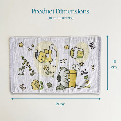 Peach Printed Towel