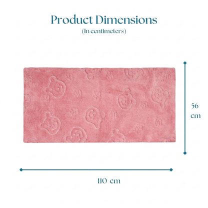 Baby Pink Teddy Towel