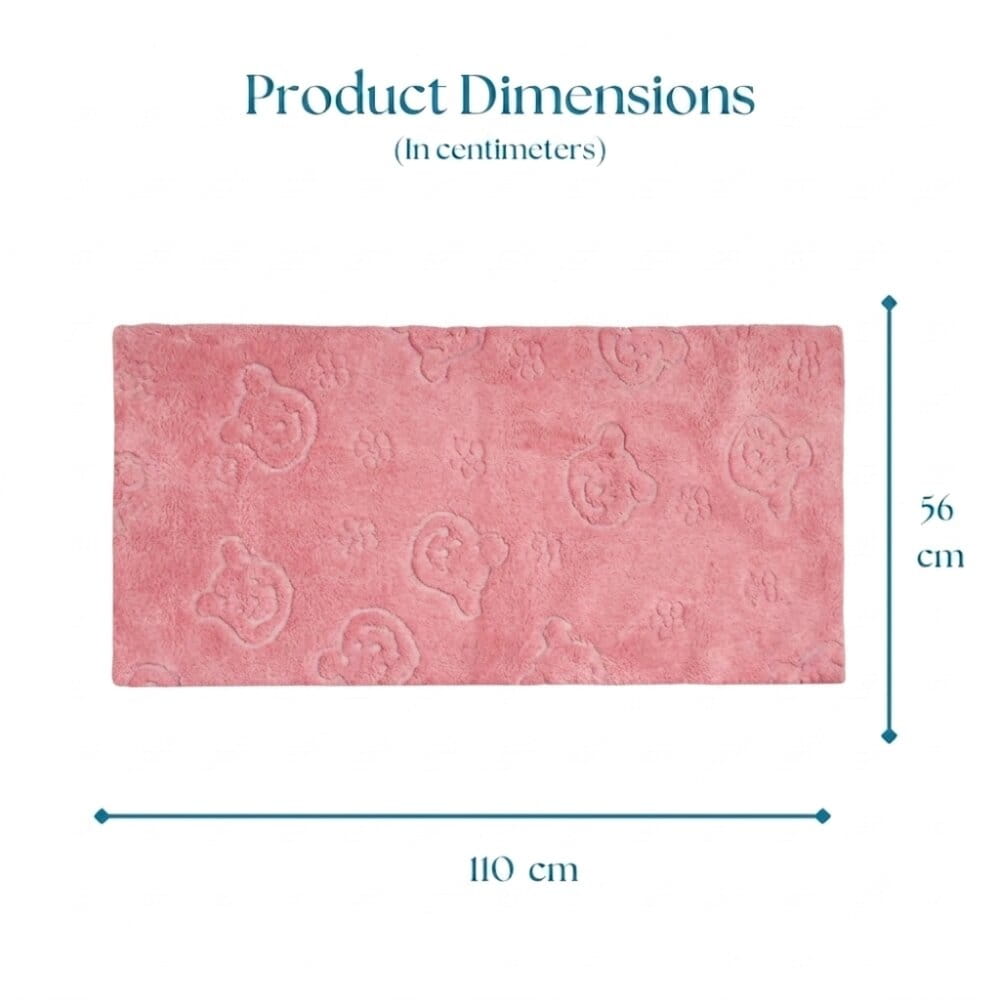 Baby Pink Teddy Towel