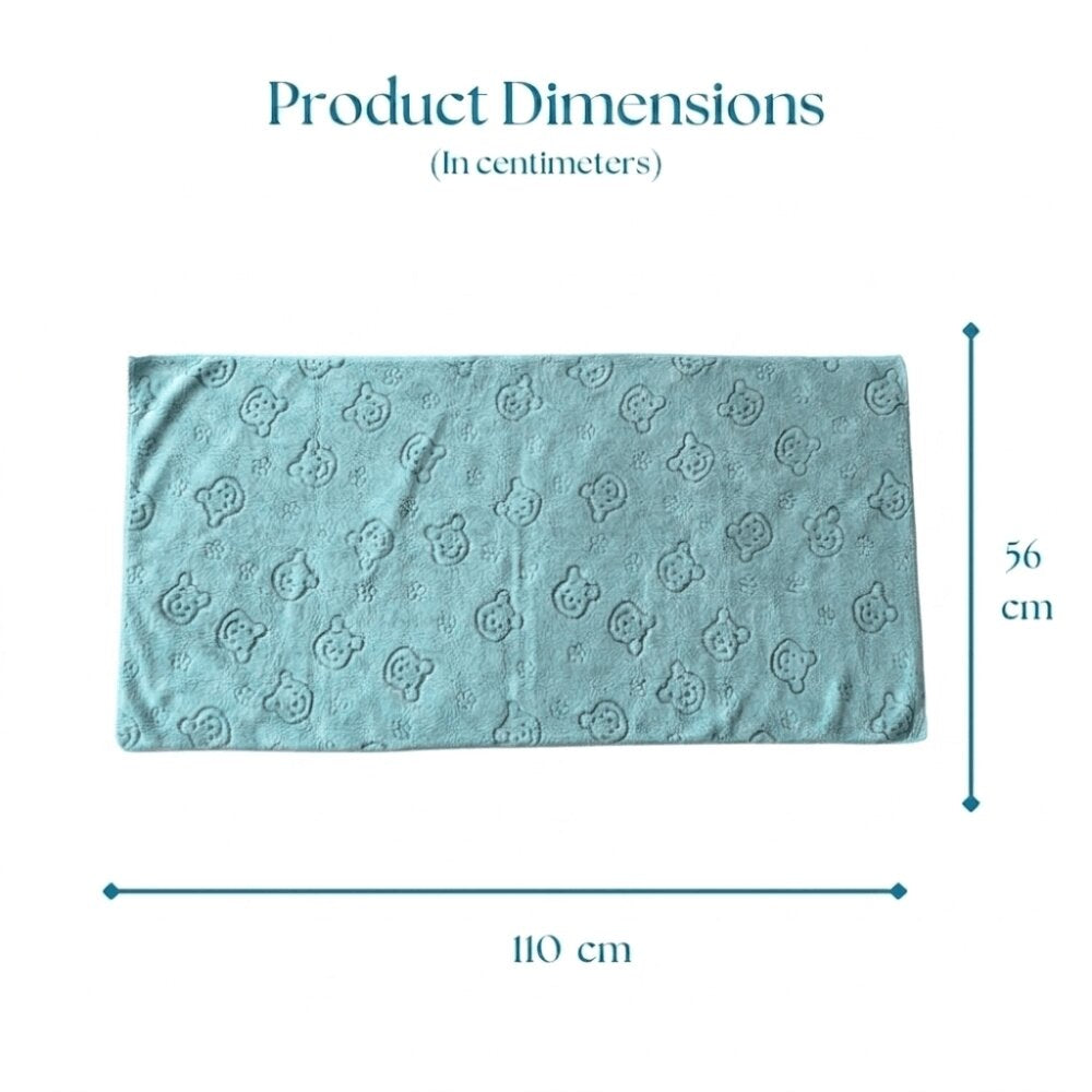 Sky Blue Teddy Towel