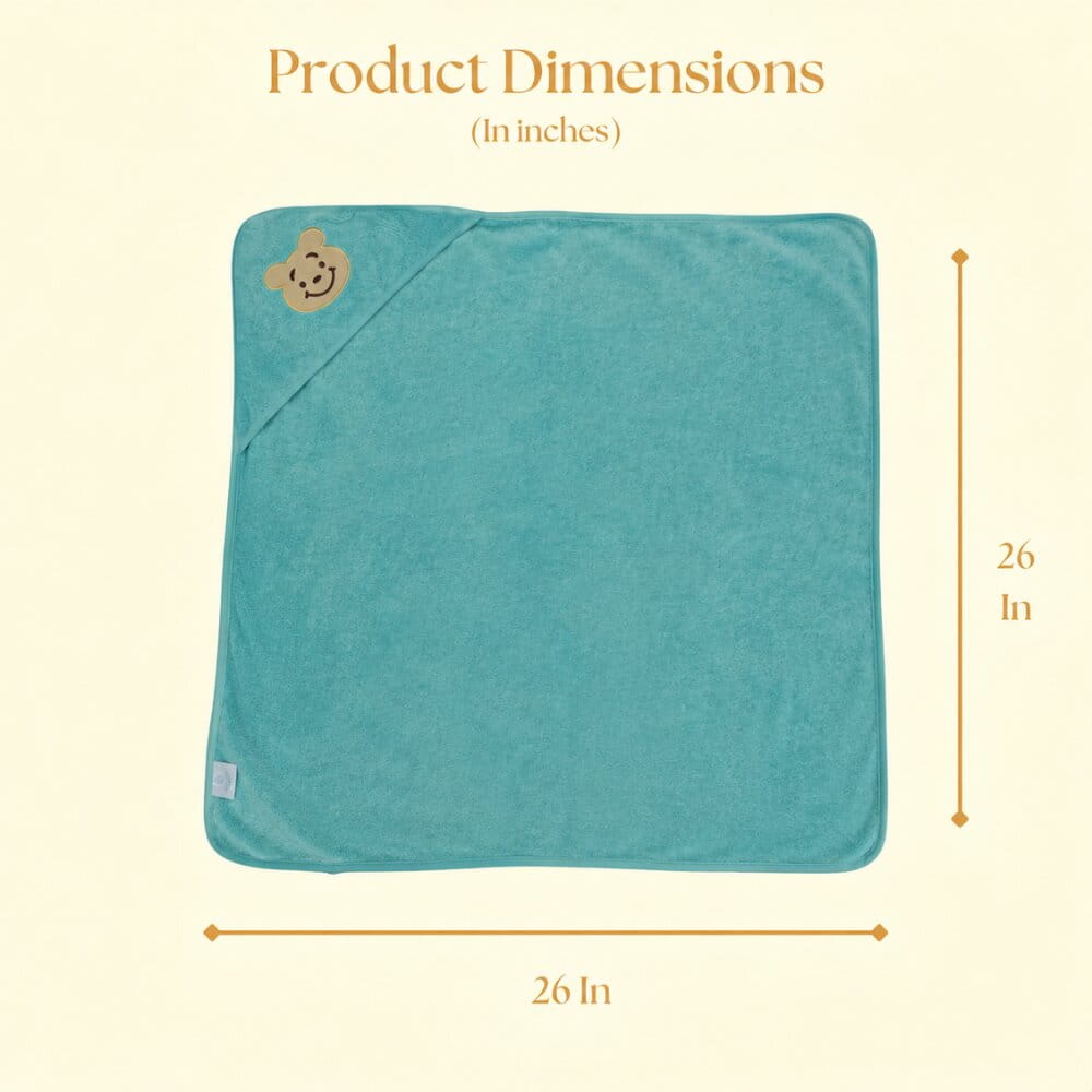 Blue Teddy Hooded Towel