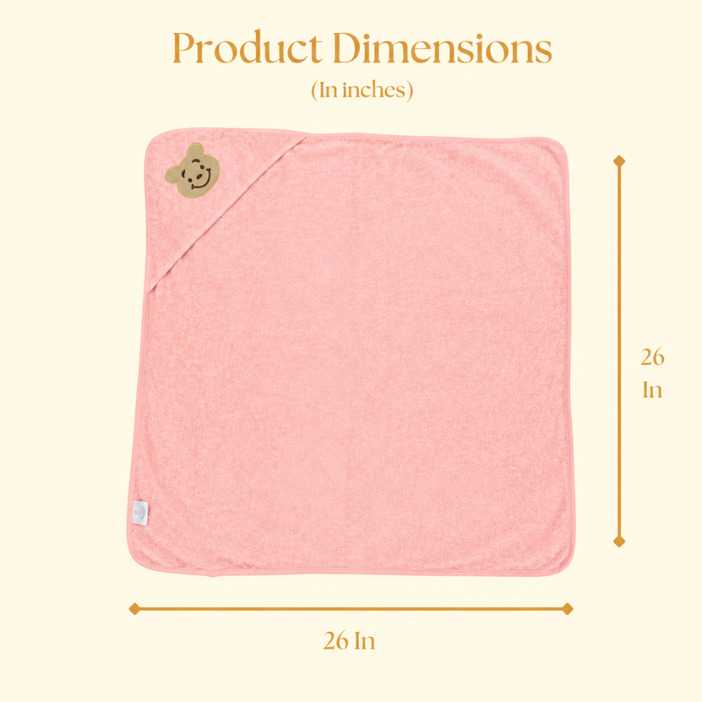 Pink Teddy Hooded Towel