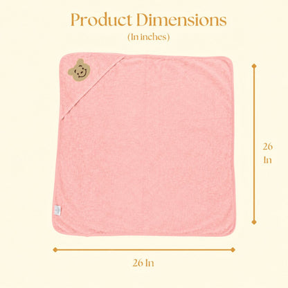 Pink Teddy Hooded Towel