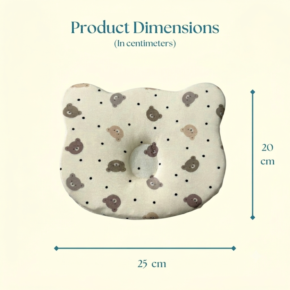Bear Print Cloud Head Pillow