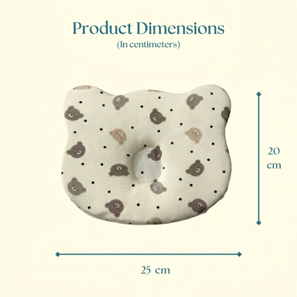 Bear Print Cloud Head Pillow