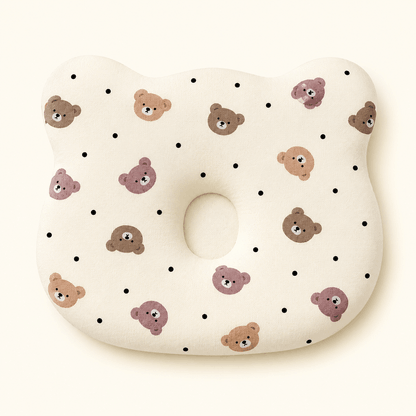 Bear Print Cloud Head Pillow