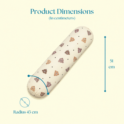 Bear Print Cuddle Bloster Pillow