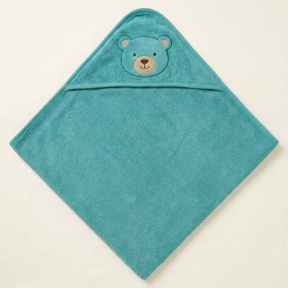 Blue Teddy Hooded Towel