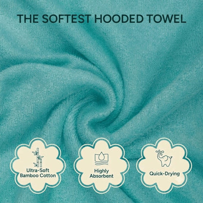 Blue Teddy Hooded Towel