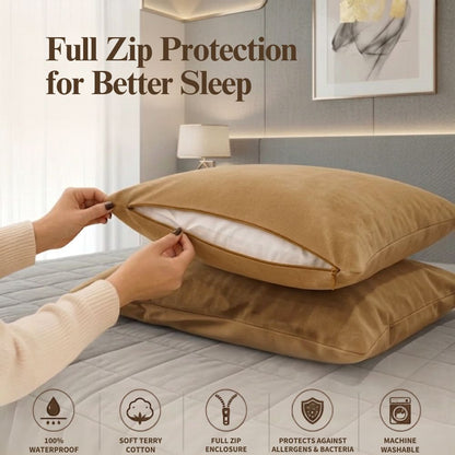 Camel Pillow Protector (Pack Of 2)