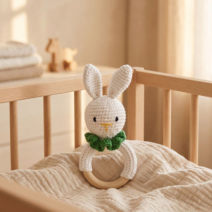 Crochet Bunny Baby Rattle