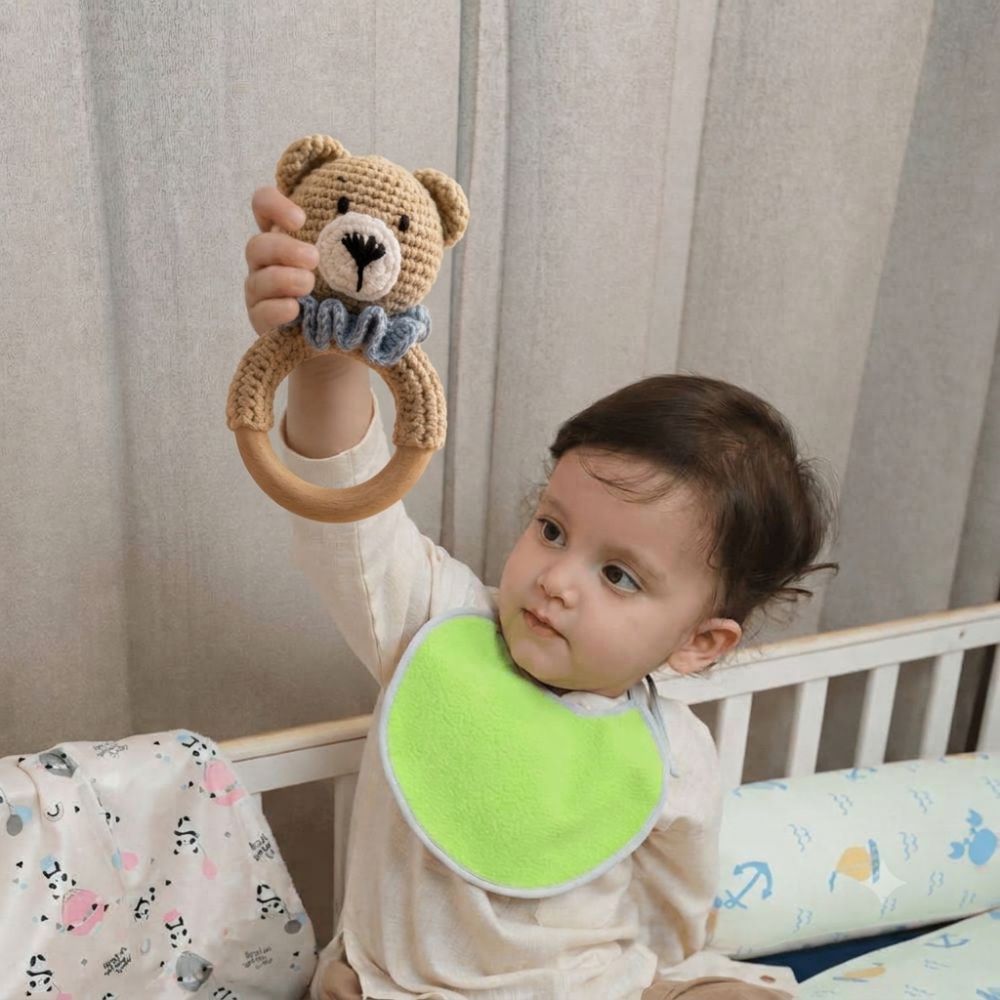 Crochet Giraffe Baby Rattle