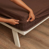 Lycra Brown Mattress Protector