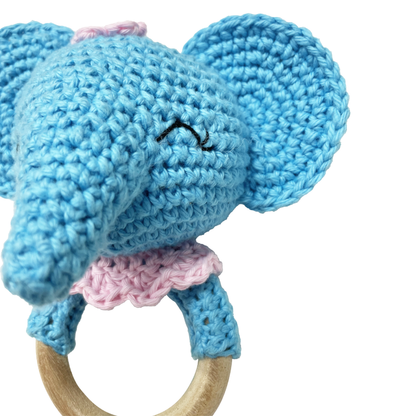 Elephant Crochet Rattle