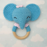 Elephant Crochet Rattle