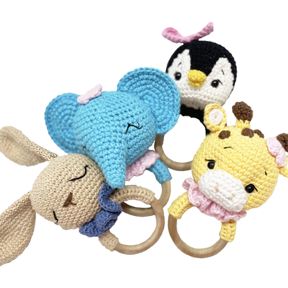 Elephant Crochet Rattle