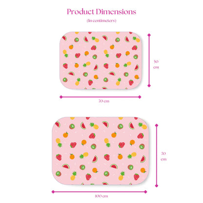 Fruits & Car Print Premium Matty Combo