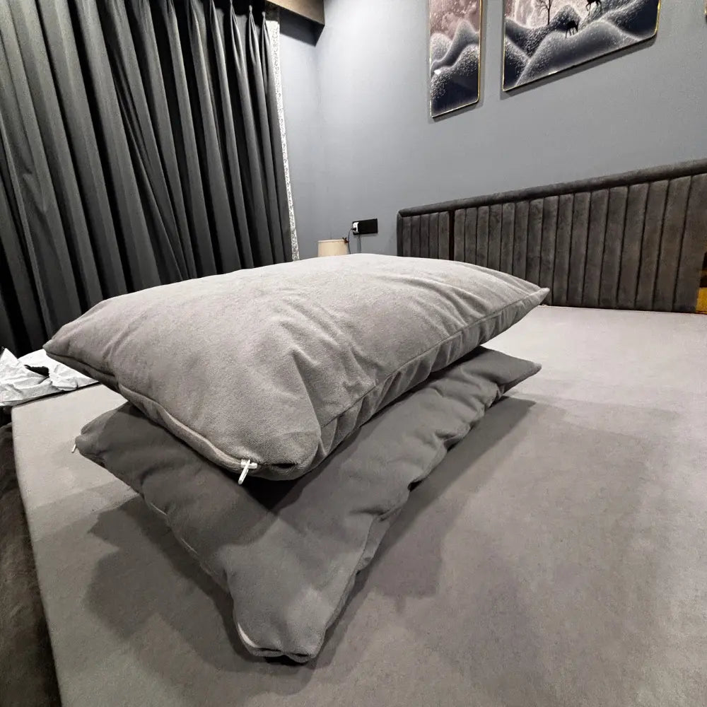 Grey Pillow Protector (Pack Of 2)