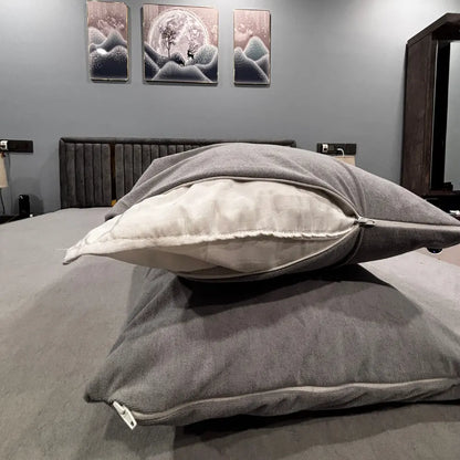 Grey Pillow Protector (Pack Of 2)