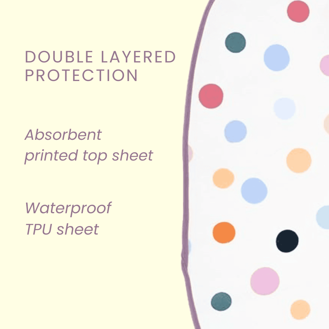 Polka-Dots-Print-Burp-Cloth-Product-Features