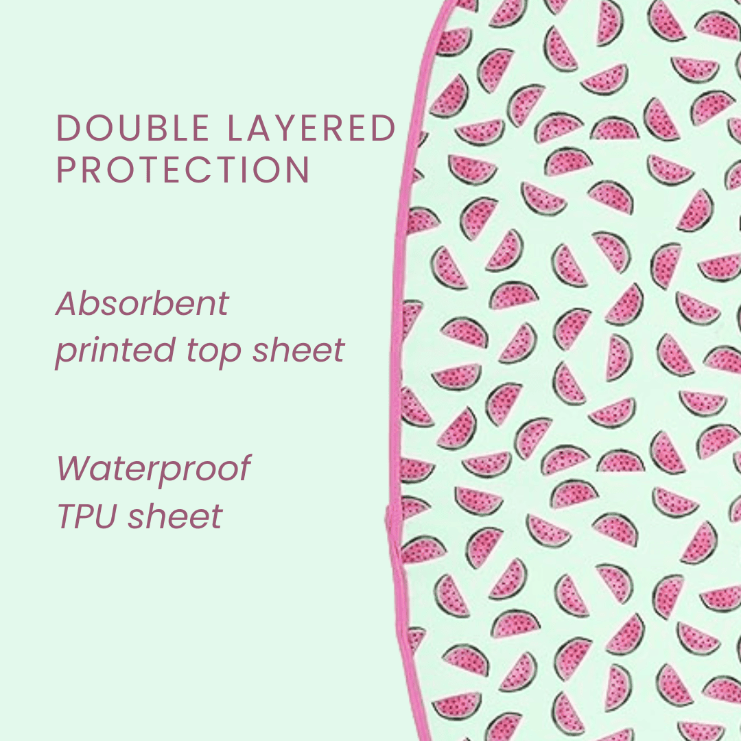 Watermelon-Print-Large-Burp-Cloth-Product-Features