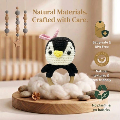 Penguin Crochet Rattle