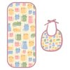 Happy Matty Cat Print Burp & Bib Sheet Medium