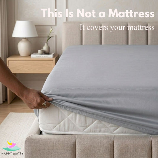Waterproof Smooth Fit Mattress Protector (Grey)