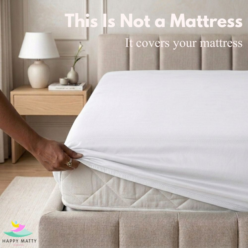 Waterproof Smooth Fit Mattress Protector (White)