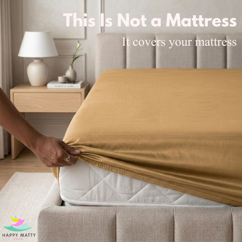 Waterproof Smooth Fit Mattress Protector (Camel)