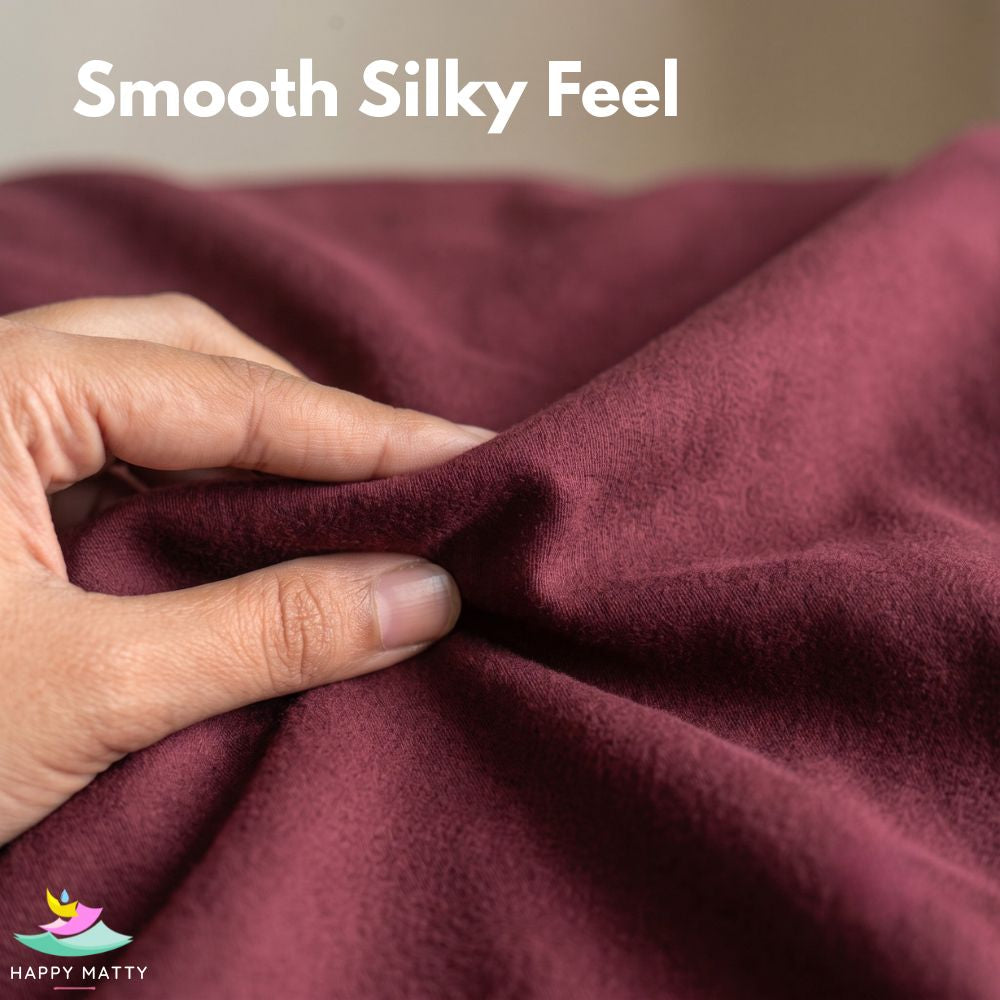 Waterproof Smooth Fit Mattress Protector (Maroon)
