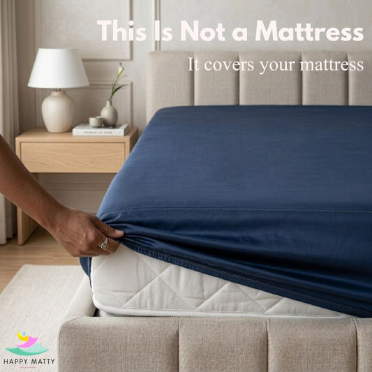 Waterproof Smooth Fit Mattress Protector (Blue)
