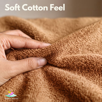 Soft Cotton Feel Happy Matty Camel Elastic Waterproof Terry Cotton Mattress Protector