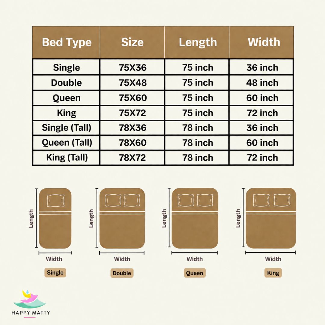 Waterproof Smooth Fit Mattress Protector (Camel)