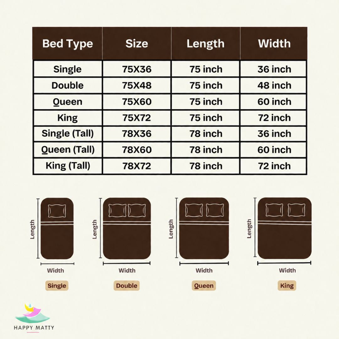 Waterproof Smooth Fit Mattress Protector (Brown)