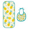 Happy Matty Pineapple Print Burp & Bib Sheet Medium