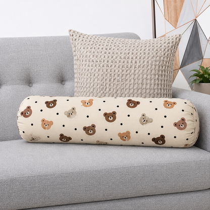 Bear Print Cuddle Bloster Pillow