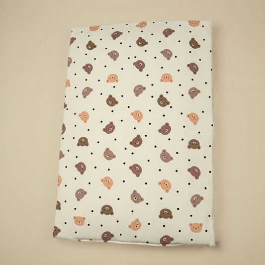 Bear Print Full Size Wedge Pillow