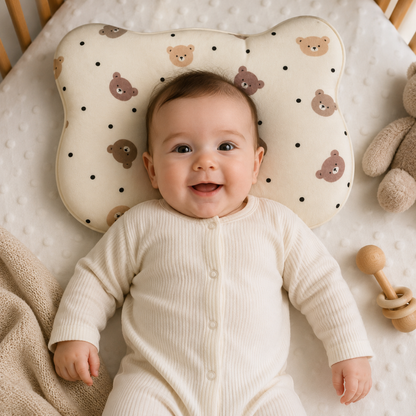 Bear Print Cloud Head Pillow