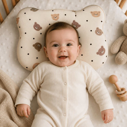 Bear Print Cloud Head Pillow