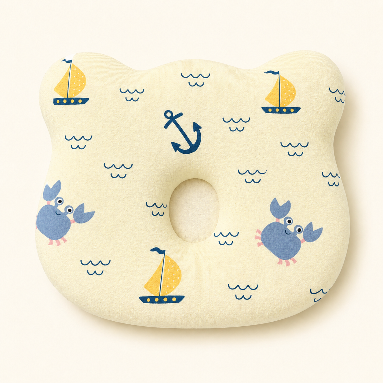 Nautical Print Cloud Head Pillow