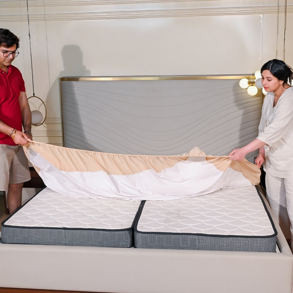 Lycra Camel Mattress Protector