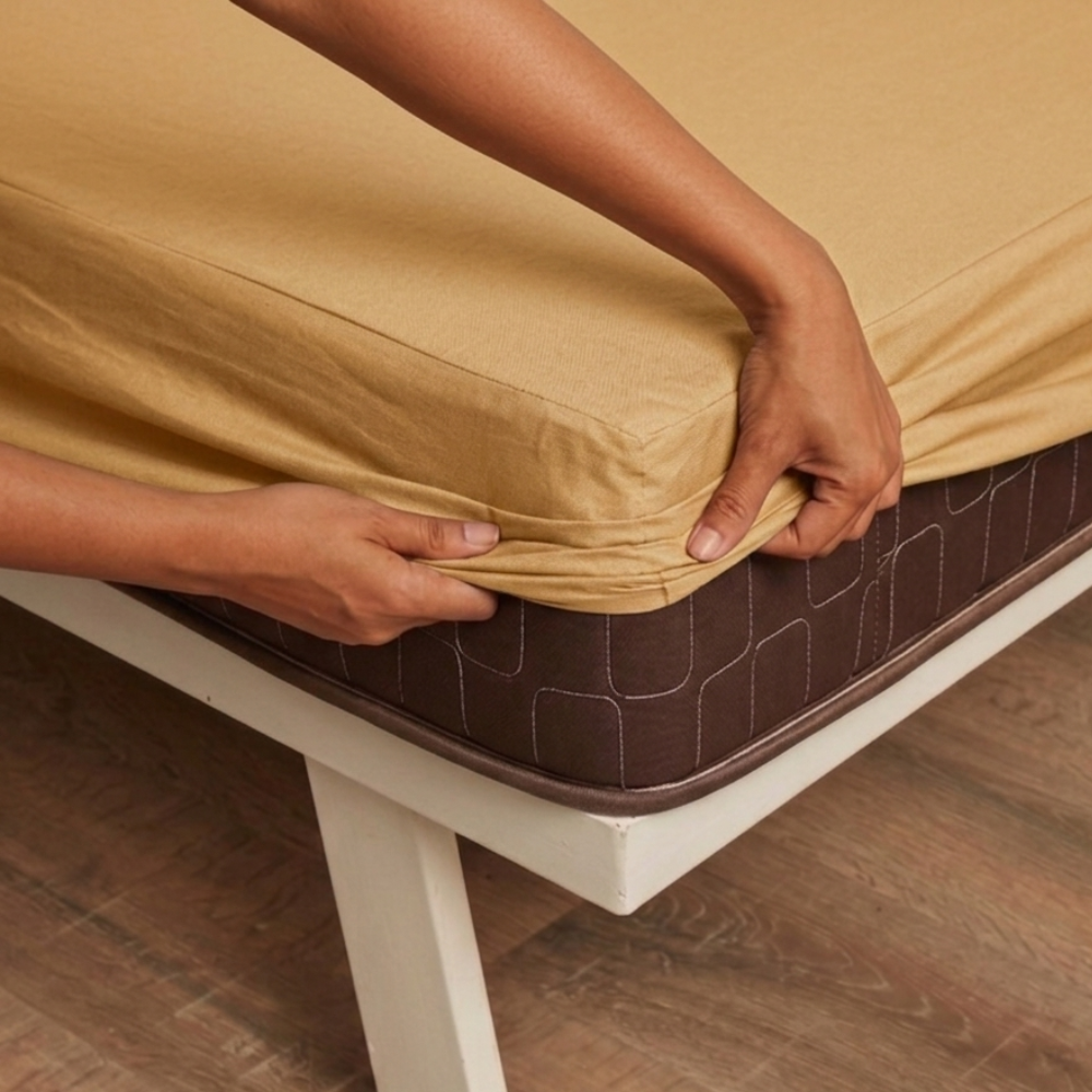 Lycra Grey Mattress Protector