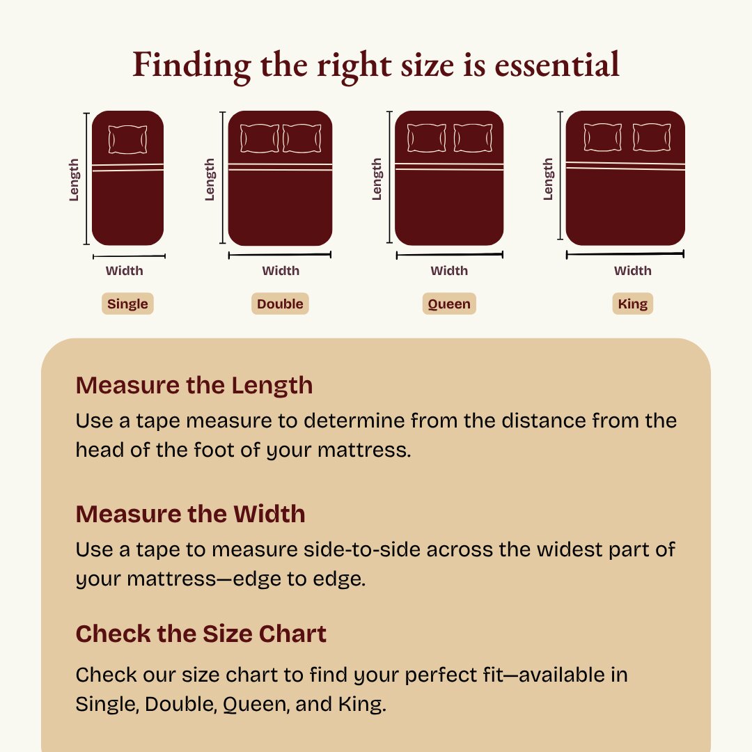 Lycra Maroon Mattress Protector
